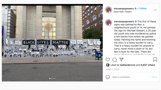 black lives matter street art